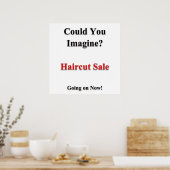 Könnten Sie sich eine Haircut Sale Poster Matte vo (Küche)