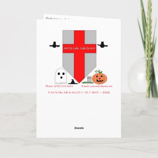 "Könntest du das wiederholen?" Hallowe’en Card Karte (Rückseite)