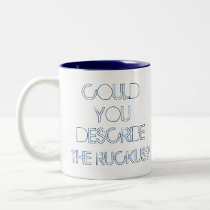 Könntest du den LKW beschreiben? Movie Quote Zweifarbige Tasse