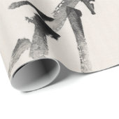 Kōno Bairei Crow Geschenkpapier (Rolleneckpunkt)