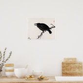 Kōno Bairei Crow Poster (Küche)