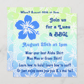 Kono Hibiskus Tropical Einladungen (Vorne/Hinten)