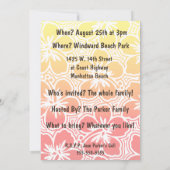 Kono Hibiskus Tropical Einladungen (Rückseite)