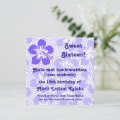 Kono Hibiskus Tropical Einladungen (Stehend Vorderseite)