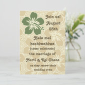 Kono Hibiskus Tropical Einladungen (Stehend Vorderseite)