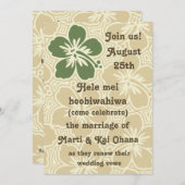 Kono Hibiskus Tropical Einladungen (Vorne/Hinten)