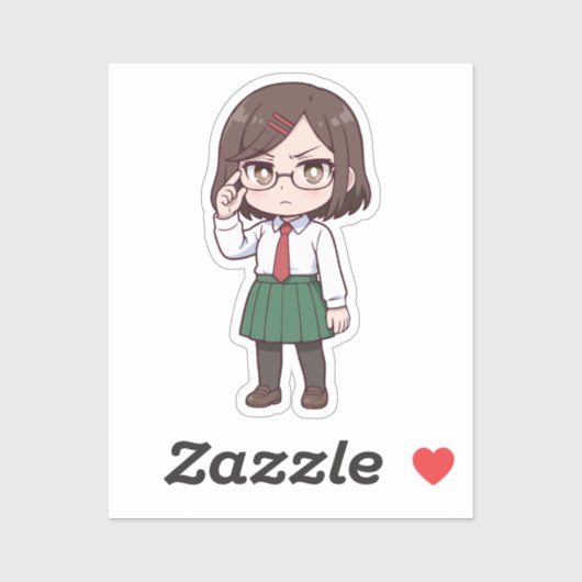 Konoha Koga Chibi Assassin Girl Aufkleber (Blatt)