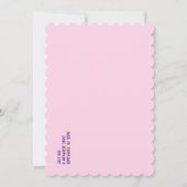 Konpeito First Birthday Einladung (Rückseite)