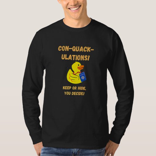 Konquackulation Cruise Verstecken Enten Pas T-Shirt (Vorderseite)