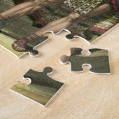 Konquistador mit einem Ureinwohner-Leiter (Farbe Puzzle (Seite)