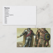 Konquistador mit einem Ureinwohner-Leiter (Farbe Visitenkarte (Vorne/Hinten)