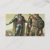 Konquistador mit einem Ureinwohner-Leiter (Farbe Visitenkarte (Rückseite)