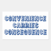 Konsequenz Rechteckiger Aufkleber (Vorderseite)