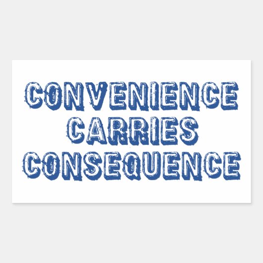 Konsequenz Rechteckiger Aufkleber (Vorderseite)