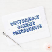 Konsequenz Rechteckiger Aufkleber (Umschlag)