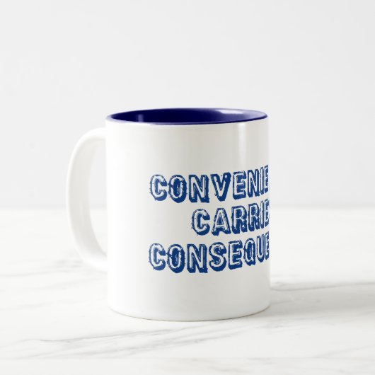 Konsequenz Zweifarbige Tasse (Vorderseite Links)