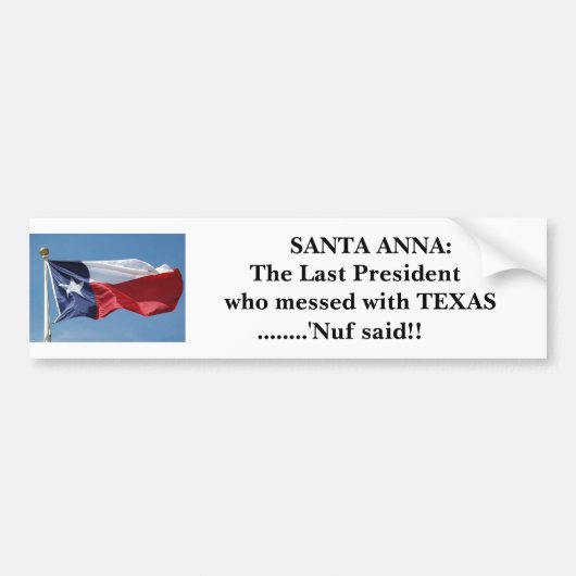 Konsequenzen - verwirrend mit Texas Autoaufkleber (Vorne)