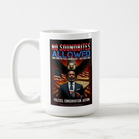Konservatismus wie Kaffee - Schwarz! Kaffeetasse (Links)