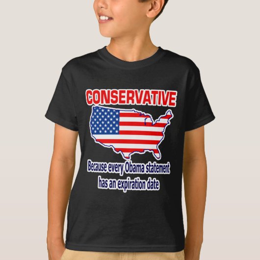Konservativ - AntiObama T-Shirt (Vorderseite)