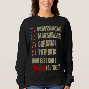 Konservativ Marshallesisch Christlich Patriotisch Sweatshirt