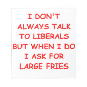 konservativ notizblock (Vorderseite)