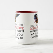 Konservativ, republikanisch lustig Wahlen 2024 Tasse (Zentrum)