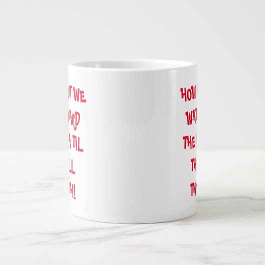 Konservative Anti-Leftist Mainstream Media Bias Jumbo-Tasse (Vorderseite)