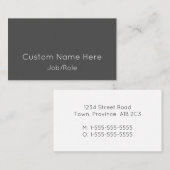 Konservative Berufliche Visitenkarte (Vorne/Hinten)