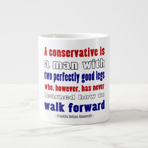 Konservative definiert von FDR Jumbo-Tasse
