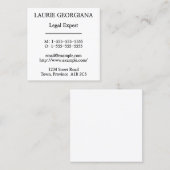 Konservative, einfache Visitenkarte (Vorne/Hinten)