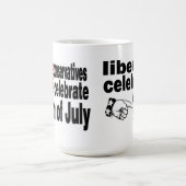 Konservative gegen Liberal-Tasse Kaffeetasse (Mittel)