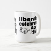 Konservative gegen Liberal-Tasse Kaffeetasse (VorderseiteRechts)