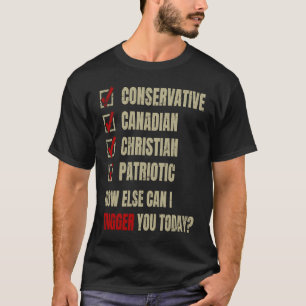 Konservative kanadische Christliche Patriotik T-Shirt