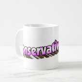Konservative Küken-Kaffee-Tasse Kaffeetasse (Vorderseite Links)