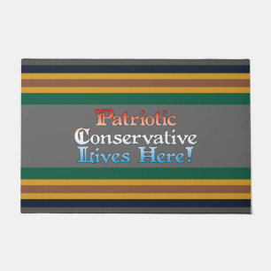 Konservative leben hier Door Mat Fußmatte