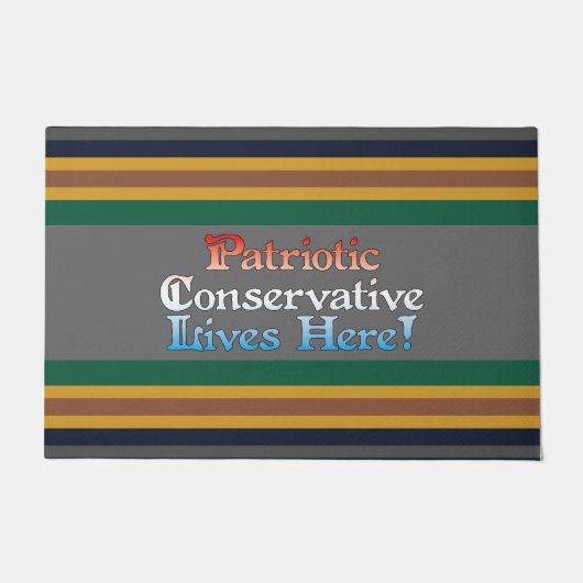 Konservative leben hier Door Mat Fußmatte (Vorderseite)