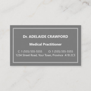 Konservative, neutrale Visitenkarte