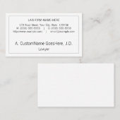 Konservative, neutrale Visitenkarte (Vorne/Hinten)