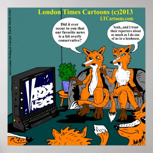 Konservative News Funny Poster (Vorne)