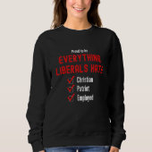 Konservative Republikaner 3 Sweatshirt (Vorderseite)