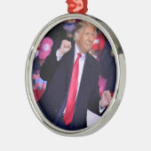 Konservative Republikaner MAGA Donald Trump tanzt Ornament Aus Metall (Links)
