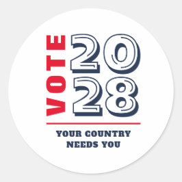 Konservative republikanische Wähler Runder Aufkleber