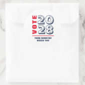 Konservative republikanische Wähler Runder Aufkleber (Tasche)