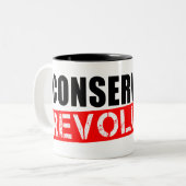 Konservative Revolution Zweifarbige Tasse (Vorderseite Links)