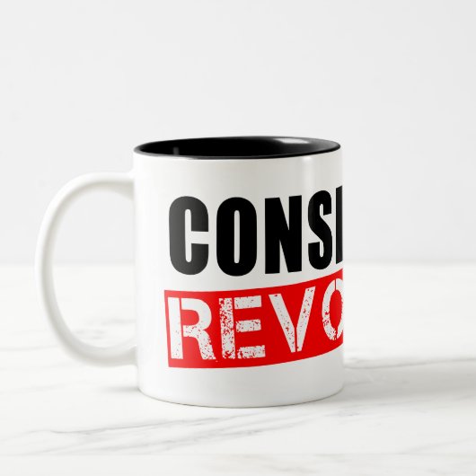 Konservative Revolution Zweifarbige Tasse (Links)