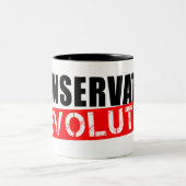 Konservative Revolution Zweifarbige Tasse (Mittel)