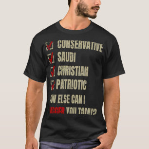 Konservative Saudi-Christlich Patriotic T-Shirt