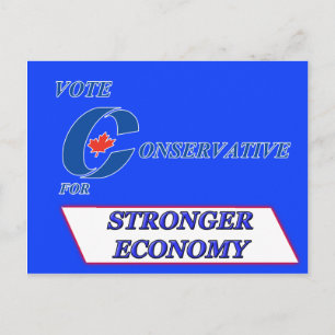 Konservative Stimme für eine stärkere Wirtschaft Postkarte