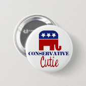 Konservative Süsse Button (Vorne & Hinten)