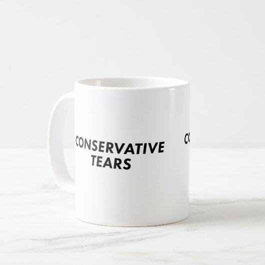 Konservative Tränen Kaffeetasse (Vorderseite Links)